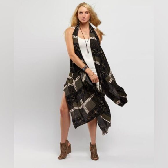 Free people Free People Twilight & Ivory Festival Scarf Print Duster - Picture 13 of 13